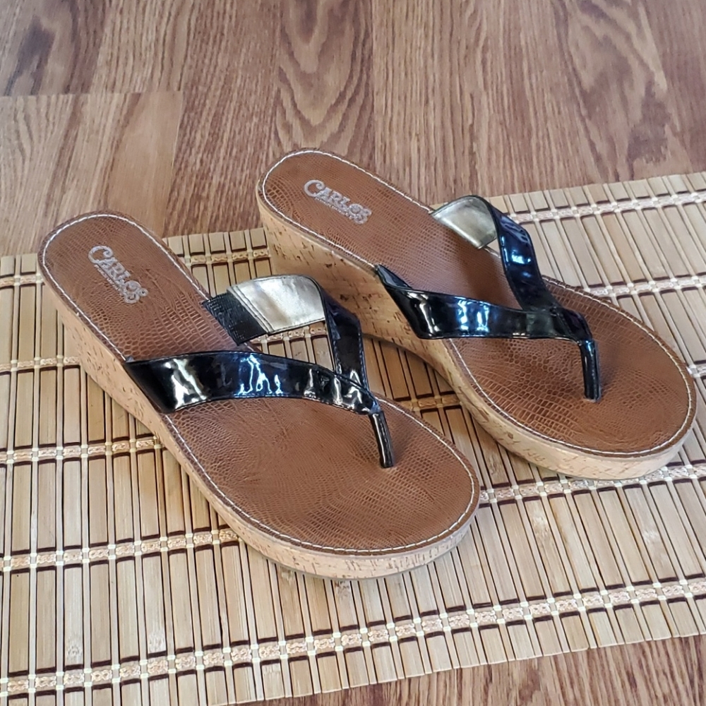 Carlos Santana sandals platform size 9